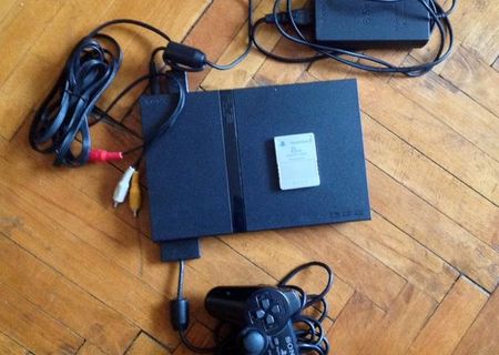 Consola sony ps 2 slim + 10 jocuri originale