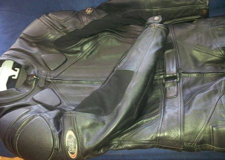 Costum intreg motocicleta Bel din piele + cizme