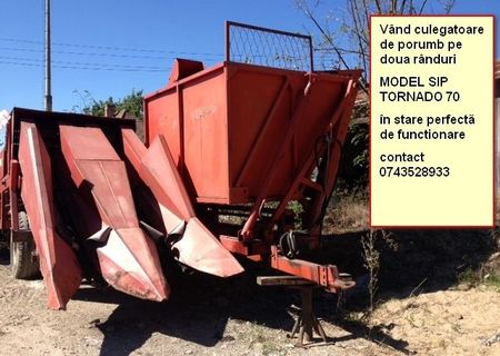 culegatoare de  porumb pe  doua rânduri