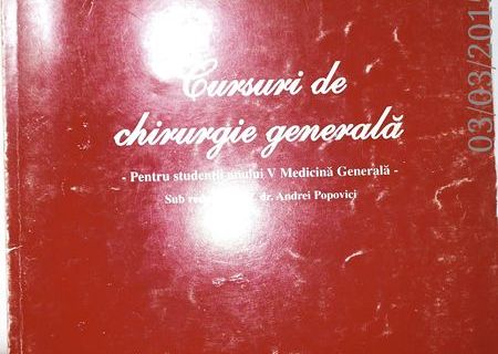 Cursuri de chirurgie generala Prof. Dr. Andrei Popovici , 1999