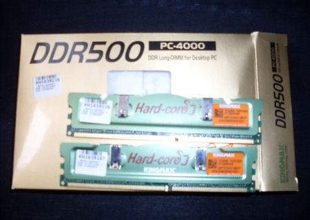 DDR Kingmax Hardcore PC4000 (2X512)