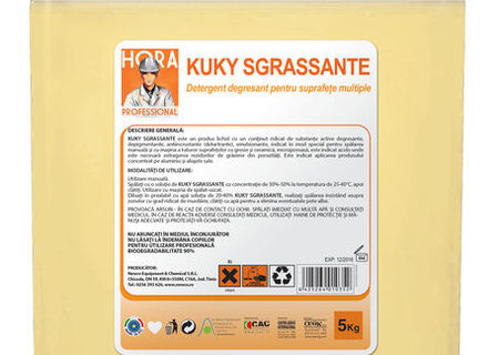 Detergent Degresant Kuky Sgrassante - 5kg Detergent Degresant Kuky Sgrassante - 5kg