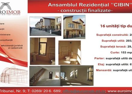 Duplex de vanzare 253mp(casa+teren) Ansamblul Cibin cartier Lazaret !! Duplex de vanzare 253mp(casa+teren) Ansamblul Cibin cartier Lazaret !!