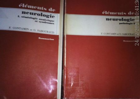 Elements de neurologie, F. Contamin , O. Sabouraud , Frammarion , 1972