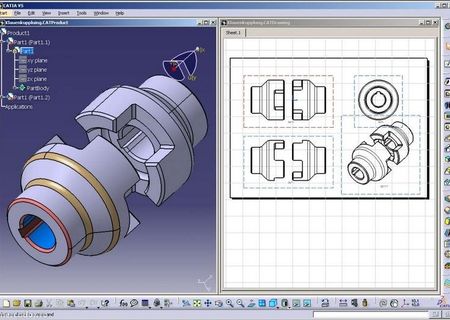 Execut desene Autocad si modelare Catia Execut desene Autocad si modelare Catia