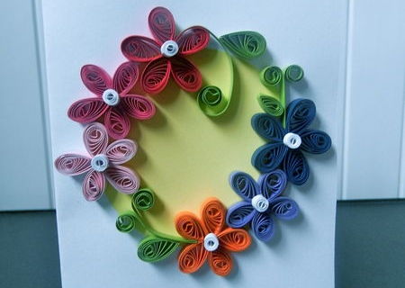 Felicitari hand made tehnica quilling