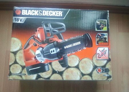 Ferastrau cu lant cu acumulatori 18V Black&Decker - NOU