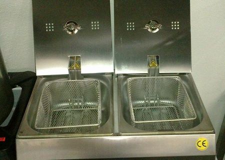 Friteusa dubla electrica