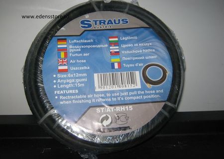 furtun straus austria pt compresor lungime 15 metri are si mufele incluse pe el