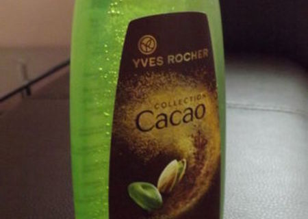 gel de dus, cacao si fistic