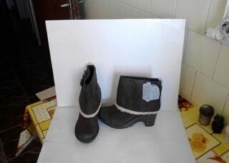 ghete dama piele maro deschis
