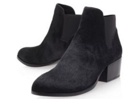 Ghete noi din piele blanita de ponei marime 41