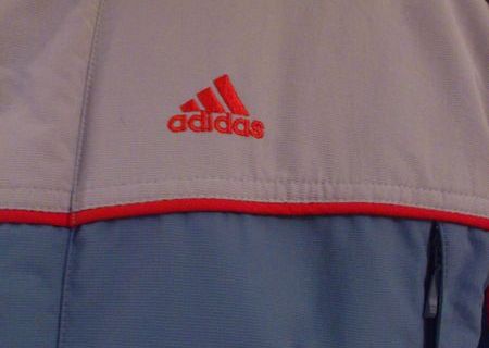 Hanorac de iarna original Adidas marimea M,culoare albastru