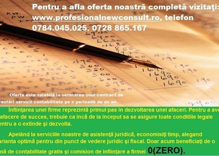 Infiintare Societati Comerciale (S.R.L., S.A.) Infiintare Persoane Fizice, Intreprinderi Individuale ( PF, II) Infiintare Societati Comerciale (S.R.L., S.A.) Infiintare Persoane Fizice, Intreprinderi Individuale ( PF, II)