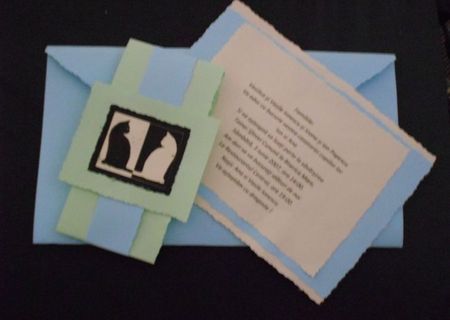 Invitatii, plicuri, aranjamente florale handmade