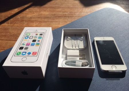 iPhone 5s, 16GB, alb cu Silver, Nou, Neverlocked din State