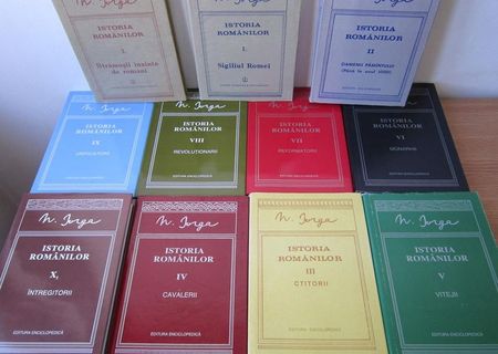 Istoria Românilor, de Nicolae Iorga, 10 volume