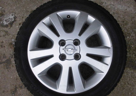 Jante aliaj pe 16 de Opel ORIGINALE,cu cauciucuri de vara 205/50 R16