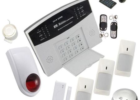 Kit complet sistem alarma wireless cu apelator telefonic incorporat Kit complet sistem alarma wireless cu apelator telefonic incorporat