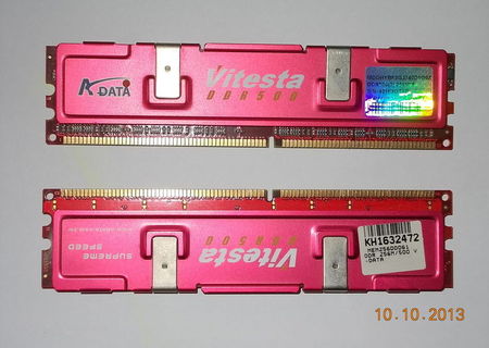 Kit DDR500 2x256 A-DATA Vitesta SUPER SPEED
