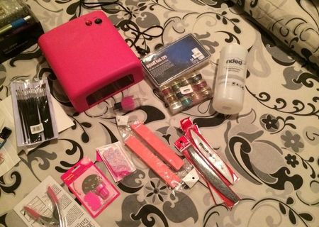 kit unghii false / cu gel