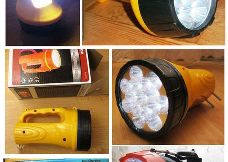 Lanterna reincarcabila , cu 15 - 18 LED Lanterna reincarcabila , cu 15 - 18 LED