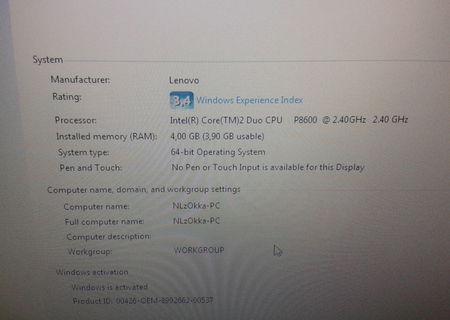 laptop T400 lenevo