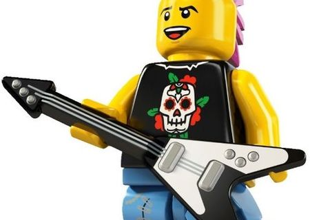 LEGO 8804-4 Minifigurina Seria 4 Punk Rocker