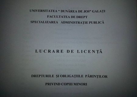 Lucrare licenta - Drept