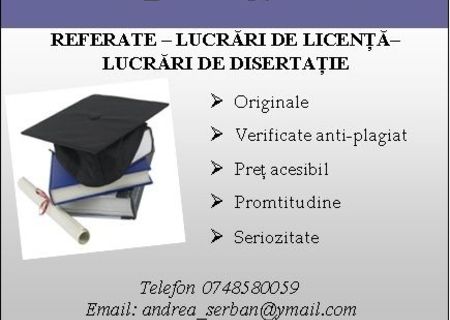 Lucrari de licenta si referate Lucrari de licenta si referate