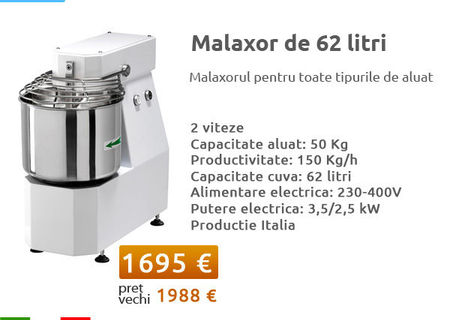Malaxoar de 62 litri Malaxoar de 62 litri