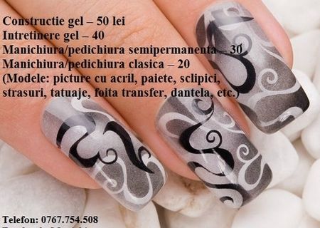 Manichiura cu gel/clasica la domiciliu