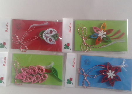 martisoare hand made quilling bomba 0.80 bani