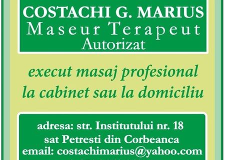 maseur terapeut autorizat