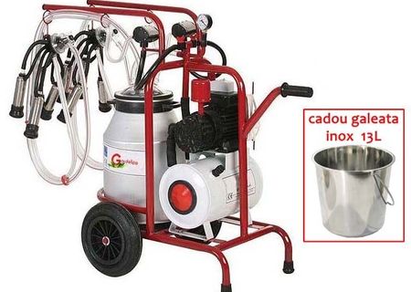 MASINA DE MULS 2P+1*40L AL + galeata inox MASINA DE MULS 2P+1*40L AL + galeata inox