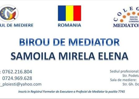 MEDIATOR AUTORIZAT PLOIESTI MEDIATOR AUTORIZAT PLOIESTI