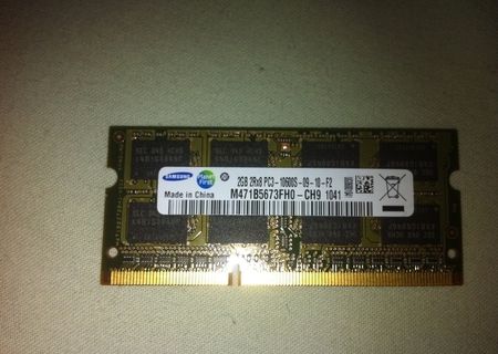 memorie ram samsung ddr3 2gb 2Rx8 PC3-10600S-09-10-F2 noi