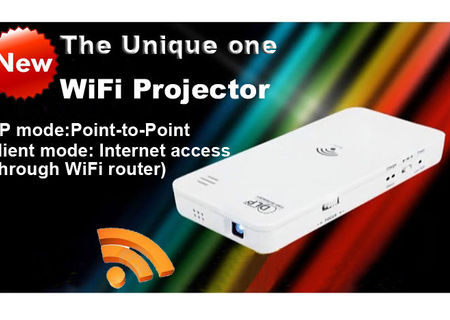 Miniproiector cu WiFi de buzunar HD Miniproiector cu WiFi de buzunar HD
