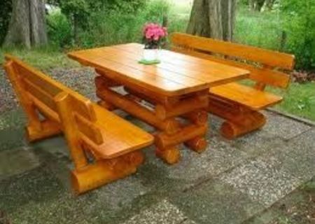 Mobilier rustic Targu Jiu (masa, banca, scaun, leagan, balansoar, diverse) Mobilier rustic Targu Jiu (masa, banca, scaun, leagan, balansoar, diverse)