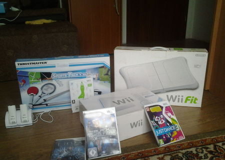 Nintendo Wii + Ballance board + accesorii+jocuri