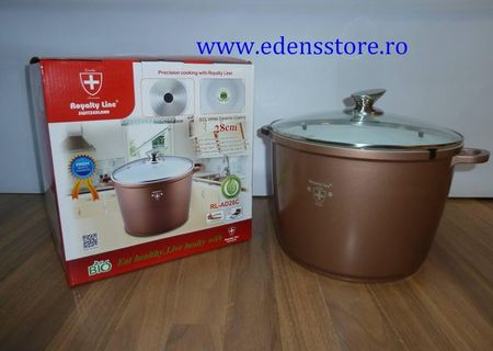 Oala ceramica cu capac de sticla Oala ceramica cu capac de sticla