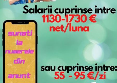 Oferim locuri de munca in straintate