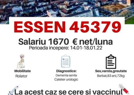 Oferim un loc de muncă pentru infirmieri