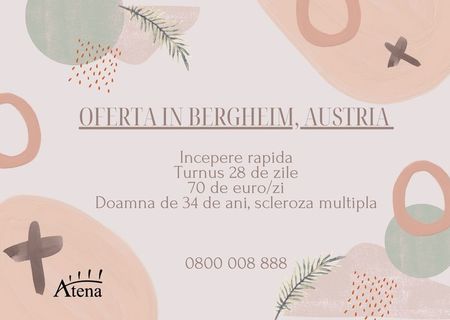 Oferta ingrijitori batrani Austria