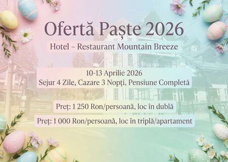 Ofertă Paște 2026 Predeal