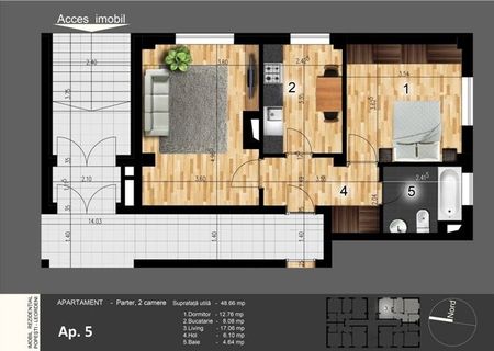 Oferta promotionala de sezon ! Apartament nou de 2 camere – 38.000 Euro!