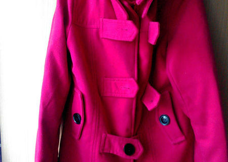Palton rosu dama Stradivarius
