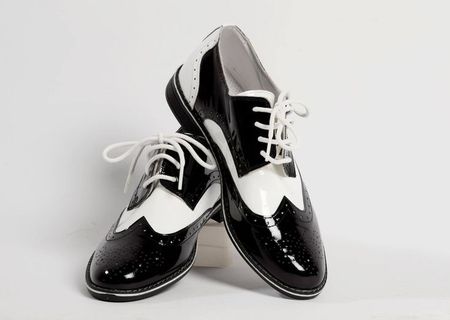 Pantofi barbatesti PaPrezzo negru cu alb