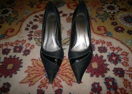 pantofi eleganti catifea neagra
