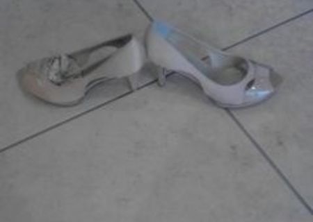pantofi piele dama lac maro